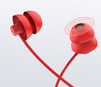 HKM-749075 In-Ear Sleeping Headset with Microphone - 3.5mm Plug, Available in Black, White, Red
