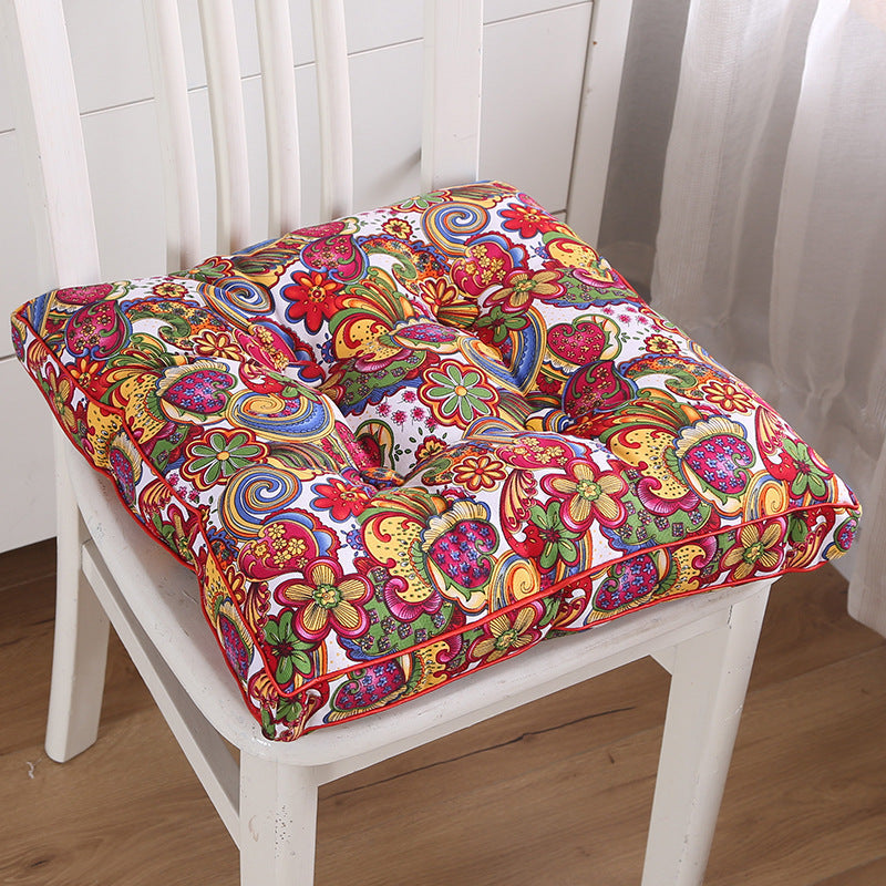 HKM-749075 Pearl Cotton Three-Dimensional Chair Cushion in Cotton Canvas Fabric
