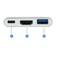 HKM-749203 USB 3.1 Type-C to HDMI 3-in-1 Multi-Function HD Transfer Cable