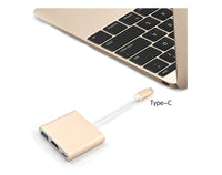 HKM-749203 USB 3.1 Type-C to HDMI 3-in-1 Multi-Function HD Transfer Cable