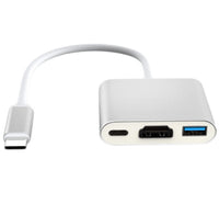 HKM-749203 USB 3.1 Type-C to HDMI 3-in-1 Multi-Function HD Transfer Cable