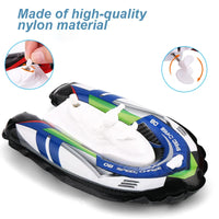 HKM-749267 Wind-Up Speed Inflatable Boat Toy for Kids - Bath and Pool Play Fun
