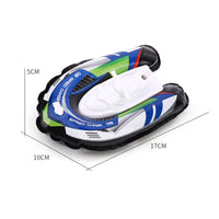 HKM-749267 Wind-Up Speed Inflatable Boat Toy for Kids - Bath and Pool Play Fun