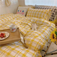 HKM-749331 Elegant Flower & Bird Pattern Polyester Single Bed Sheet Set for Student Dormitories - 3 Pieces