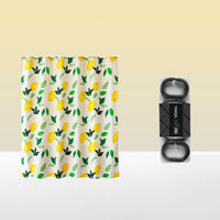 HKM-749715 Magnetic Anti-Mold Shower Partition Curtain, Thickened Polyester with Options for Water Retaining Strip and Rod in Summer Fruit Orange