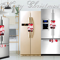 HKM-749779 Christmas Themed Refrigerator Gloves Set - Cloth, 2-Piece, 23x15cm