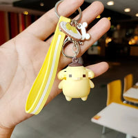 HKM-749843 Cute Cartoon Doll Keychain - Adorable Animal Keyring for Bags and Car Accessories