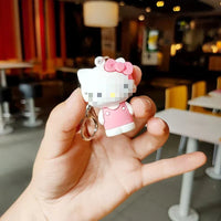 HKM-749843 Cute Cartoon Doll Keychain - Adorable Animal Keyring for Bags and Car Accessories