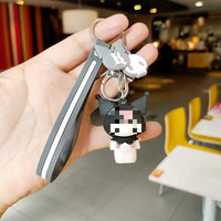 HKM-749843 Cute Cartoon Doll Keychain - Adorable Animal Keyring for Bags and Car Accessories