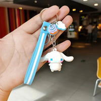 HKM-749843 Cute Cartoon Doll Keychain - Adorable Animal Keyring for Bags and Car Accessories