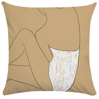 HKM-749843 Super Soft Plush Pillowcases with Abstract Plant Design in Various Sizes