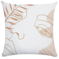 HKM-749843 Super Soft Plush Pillowcases with Abstract Plant Design in Various Sizes