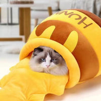 HKM-749971 All-Season Soft Warm Honey Pot Pet Nest with Insulation and Comfortable Design