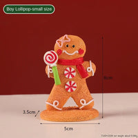HKM-749971 Christmas Gingerbread Man Decorative Ornament - Creative Cartoon Festive Decor for Holiday Atmosphere