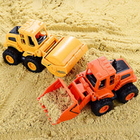 HKM-749971 Mini Construction Truck Toy Set - 4 Pcs Friction-Powered Vehicles for Kids
