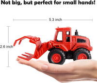 HKM-749971 Mini Construction Truck Toy Set - 4 Pcs Friction-Powered Vehicles for Kids
