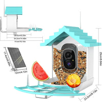 HKM-750099 Smart Bird Feeder with AI Bird Identification and Solar-Powered 2K Video Recording