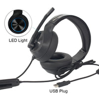 HKM-750227 NUBWO N11 USB Gaming Headset with 50mm Drivers and Adjustable Microphone