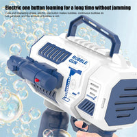 HKM-750419 24-Hole Automatic Bubble Blower Machine Toy for Kids, Creative Soap Water Bubble Launcher