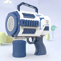 HKM-750419 24-Hole Automatic Bubble Blower Machine Toy for Kids, Creative Soap Water Bubble Launcher