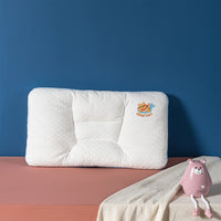 HKM-750483 Cotton Oblong Pillow Core for Kids - Soft Polyester Filler, 50x30 cm, Stylish Decor in Car White and Small Rocket