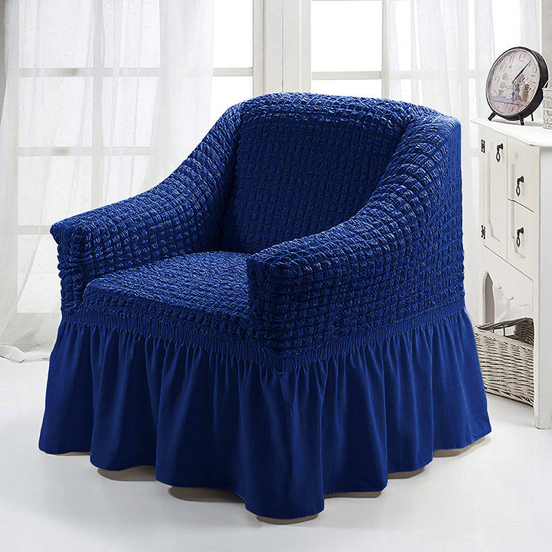 HKM-750547 American Single Fabric Sofa Cover in Various Monochrome Colors and Patterns