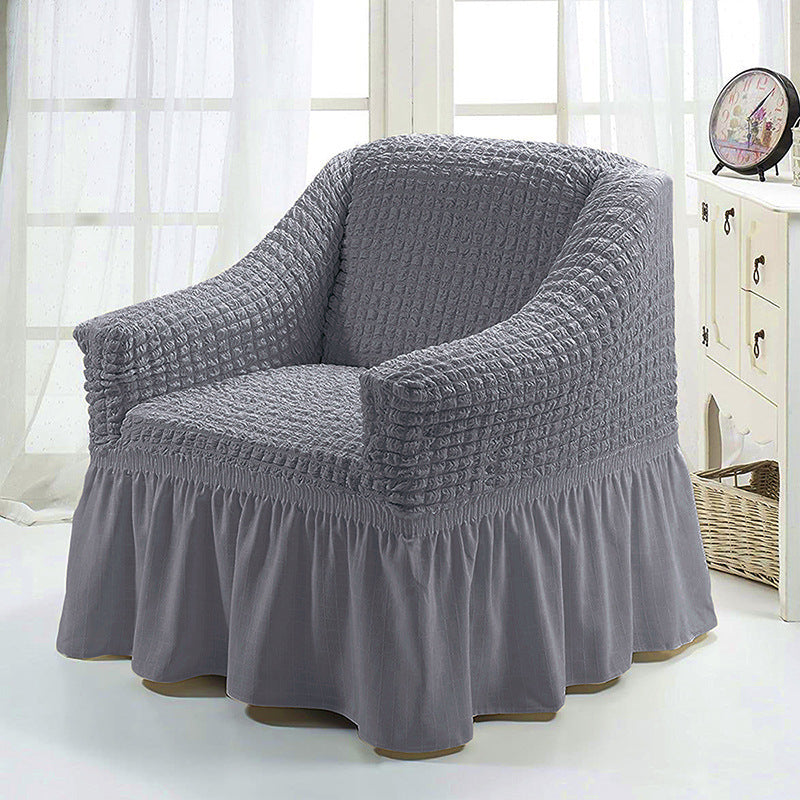 HKM-750547 American Single Fabric Sofa Cover in Various Monochrome Colors and Patterns
