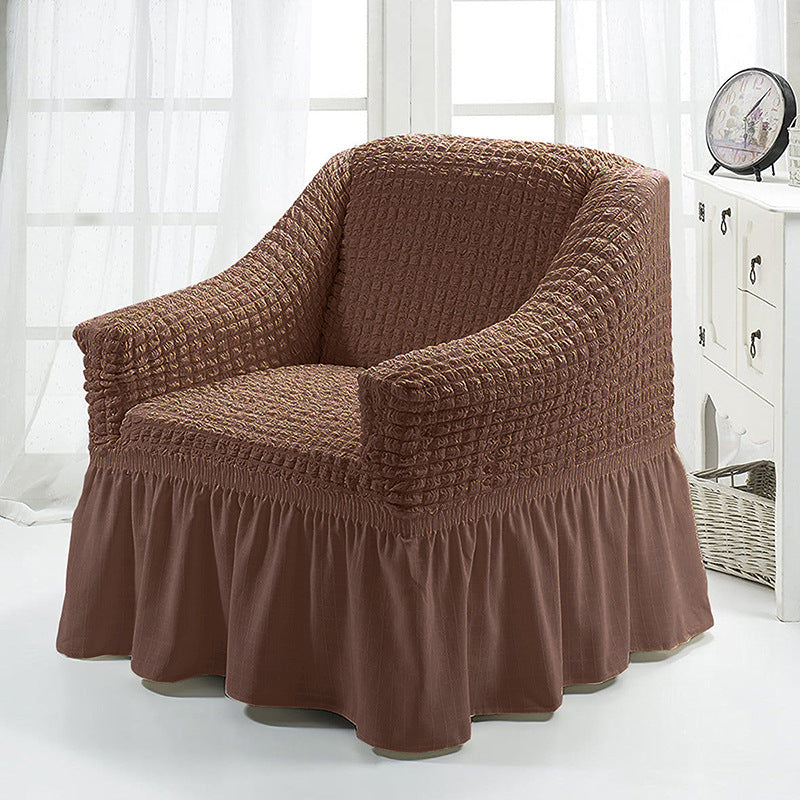 HKM-750547 American Single Fabric Sofa Cover in Various Monochrome Colors and Patterns
