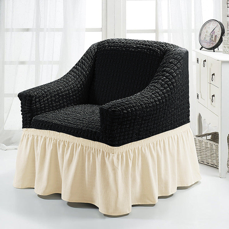 HKM-750547 American Single Fabric Sofa Cover in Various Monochrome Colors and Patterns