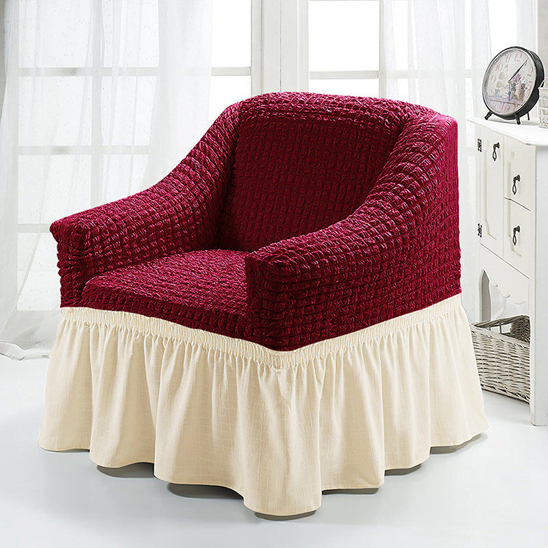 HKM-750547 American Single Fabric Sofa Cover in Various Monochrome Colors and Patterns