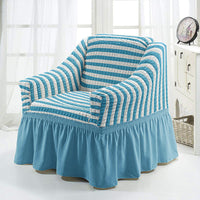 HKM-750547 American Single Fabric Sofa Cover in Various Monochrome Colors and Patterns