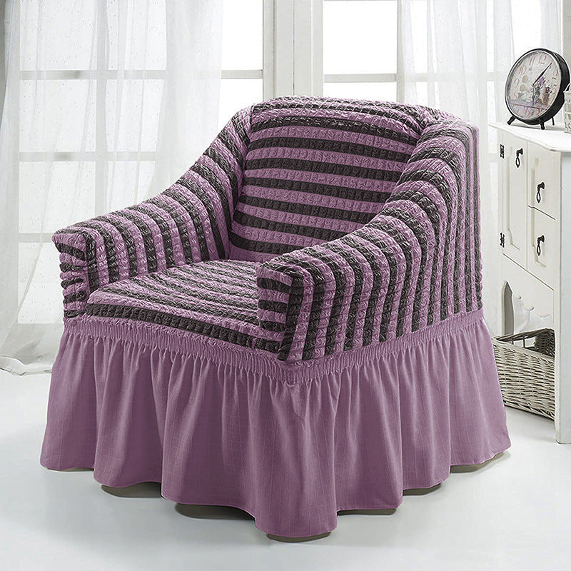 HKM-750547 American Single Fabric Sofa Cover in Various Monochrome Colors and Patterns