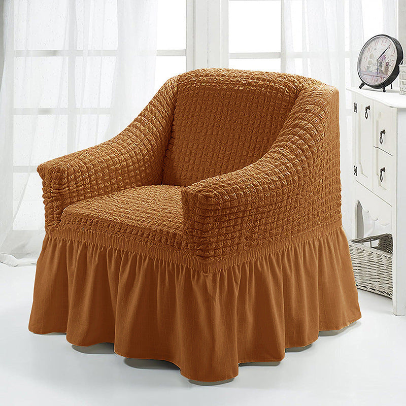 HKM-750547 American Single Fabric Sofa Cover in Various Monochrome Colors and Patterns