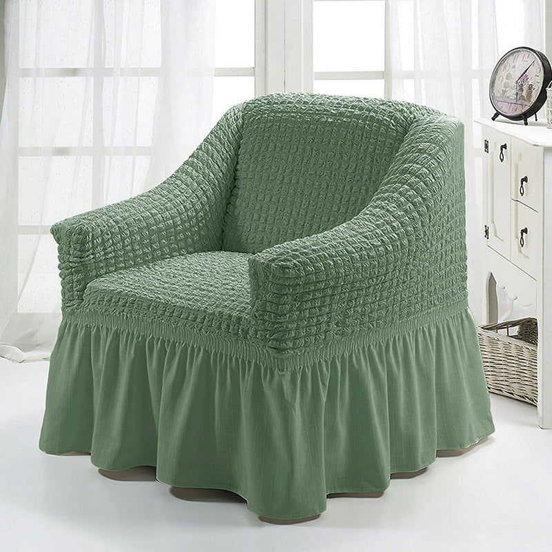 HKM-750547 American Single Fabric Sofa Cover in Various Monochrome Colors and Patterns