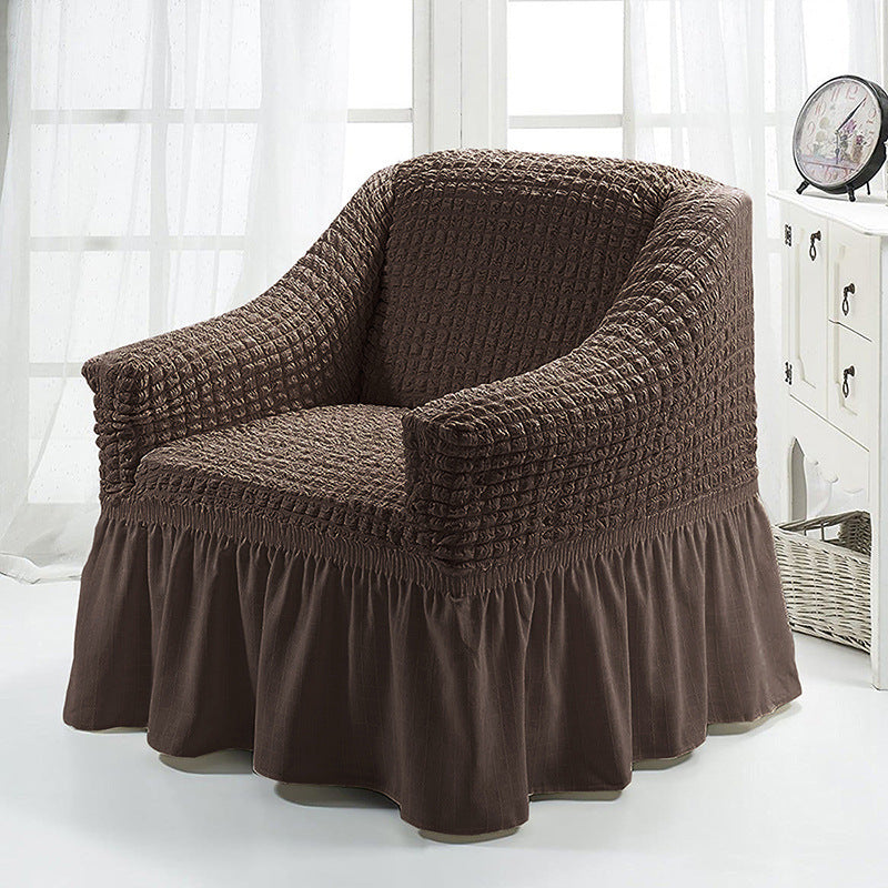 HKM-750547 American Single Fabric Sofa Cover in Various Monochrome Colors and Patterns