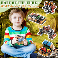 HKM-750739 2-in-1 Shape Shifting Infinity Magic Cube Stress Relief Puzzle Toy for All Ages