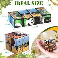 HKM-750739 2-in-1 Shape Shifting Infinity Magic Cube Stress Relief Puzzle Toy for All Ages