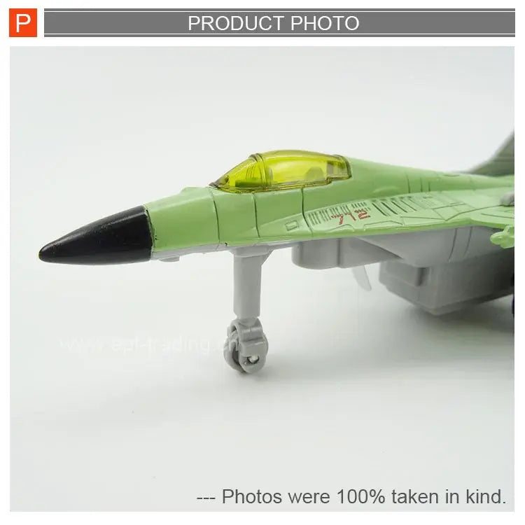 HKM-750803 Miniature Pull Back Metal Diecast Plane Model with Light for Ages 2-13