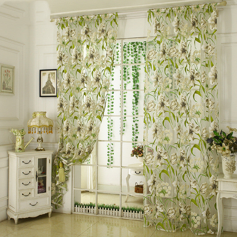 HKM-750867 Sheer White Striped Polyester Translucent Curtain for Bedroom Decor