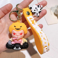 HKM-750995 3D PVC Cartoon Anime Keychain - Fun and Stylish Bag Pendant Accessory