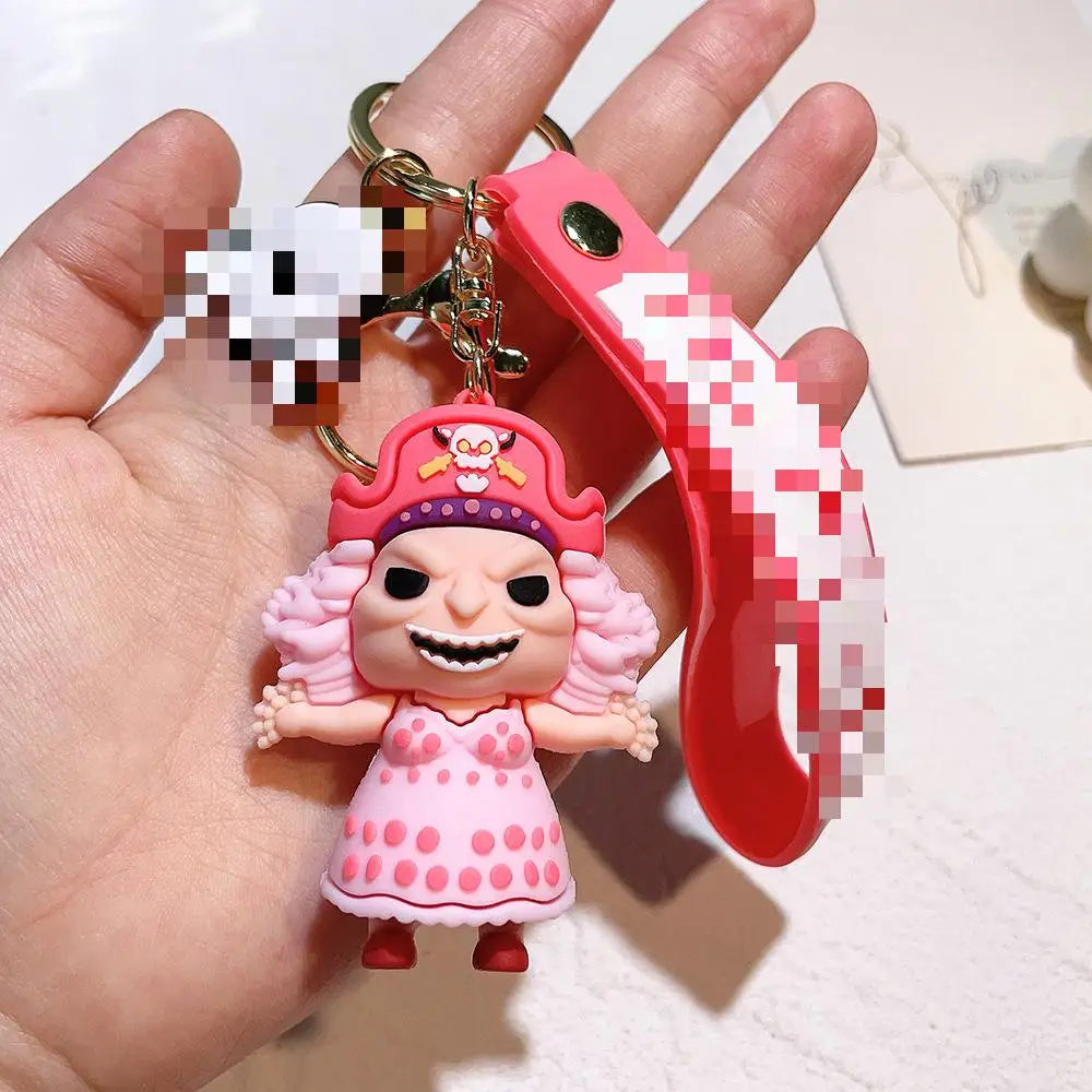 HKM-750995 3D PVC Cartoon Anime Keychain - Fun and Stylish Bag Pendant Accessory
