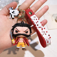 HKM-750995 3D PVC Cartoon Anime Keychain - Fun and Stylish Bag Pendant Accessory