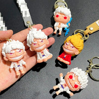 HKM-750995 3D PVC Cartoon Anime Keychain - Fun and Stylish Bag Pendant Accessory
