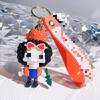 HKM-750995 3D PVC Cartoon Anime Keychain - Fun and Stylish Bag Pendant Accessory