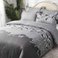 HKM-750995 Embroidered Three-Piece Quilt Cover Set in Multiple Sizes