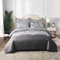HKM-750995 Embroidered Three-Piece Quilt Cover Set in Multiple Sizes