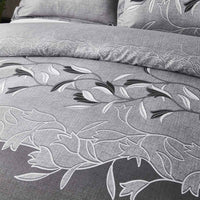 HKM-750995 Embroidered Three-Piece Quilt Cover Set in Multiple Sizes
