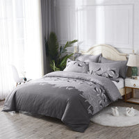 HKM-750995 Embroidered Three-Piece Quilt Cover Set in Multiple Sizes