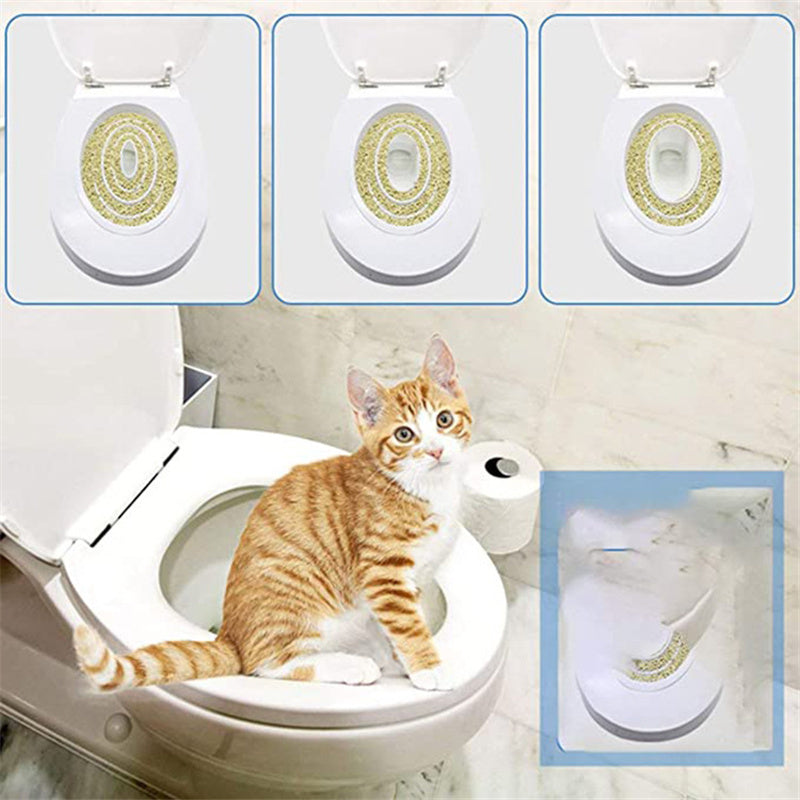 HKM-750995 Large and Small Bubble Shell Pet Toilet Training Urinal Set with Cat Grass