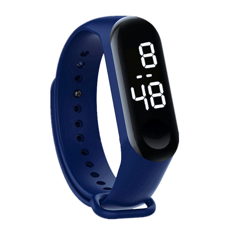 HKM-751827 Waterproof Touch Electronic LED Watch for Couples with World Time and Calendar Function